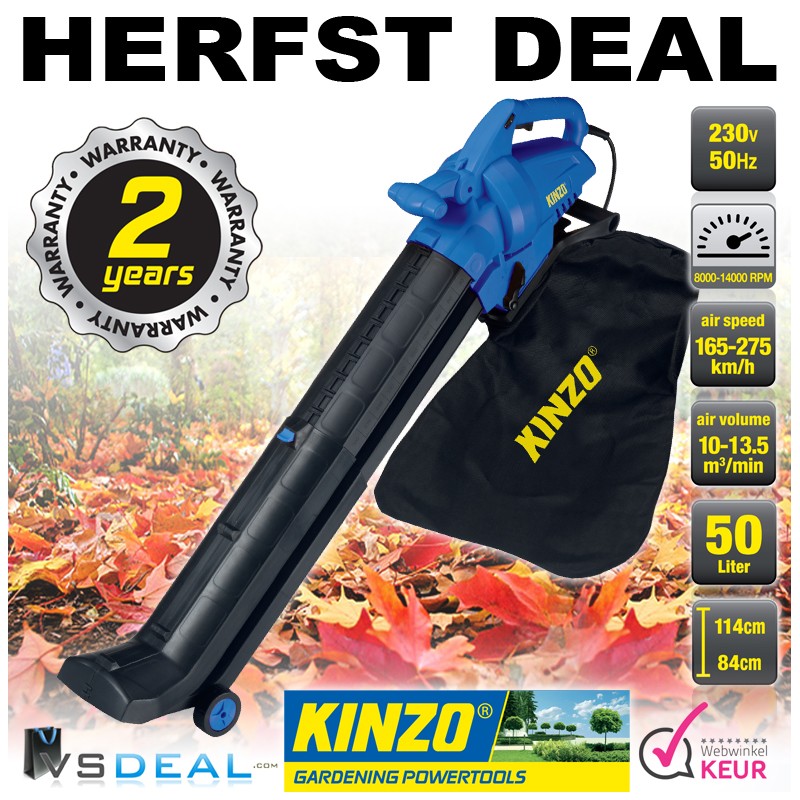 vsdeal.com - Kinzo tuinblazer 3 in 1 keuze uit 2 modellen OP=OP