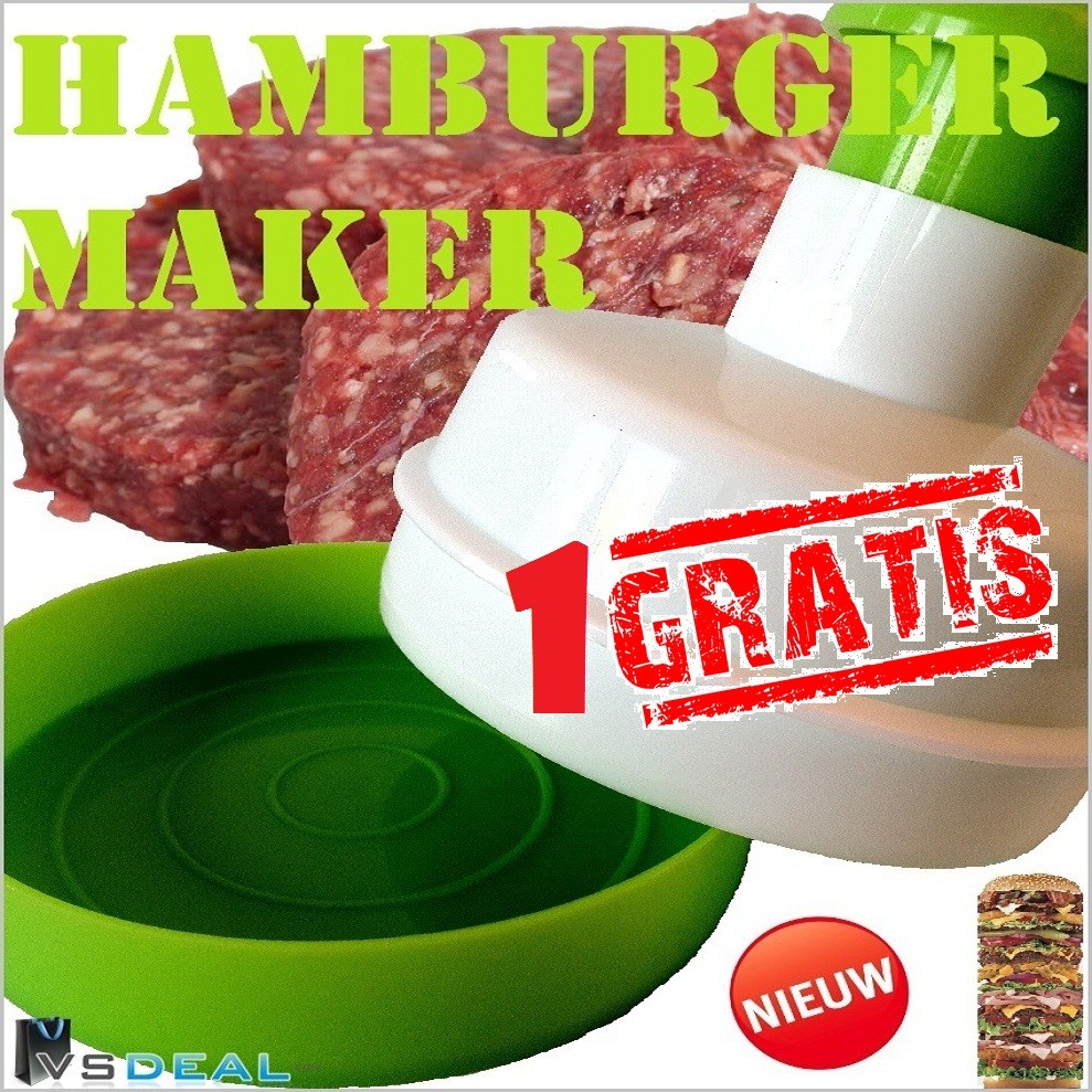 vsdeal.com - Kookgadget XL 2 x Hamburgermakers Nieuw in Nederland!!