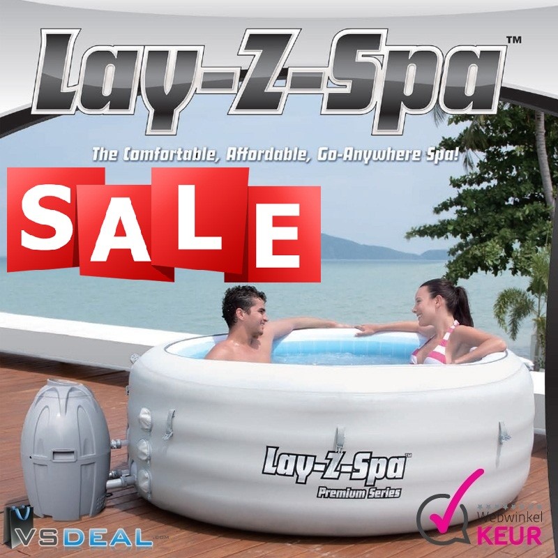 vsdeal.com - Lay Z Spa™ Opblaasbaar Jacuzzi voor 4 personen nieuw model