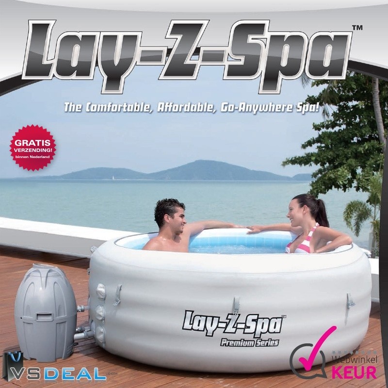 vsdeal.com - Nieuw Lay Z Spa™ Opblaasbaar Jacuzzi voor 4 personen GRATIS VERZENDING!!