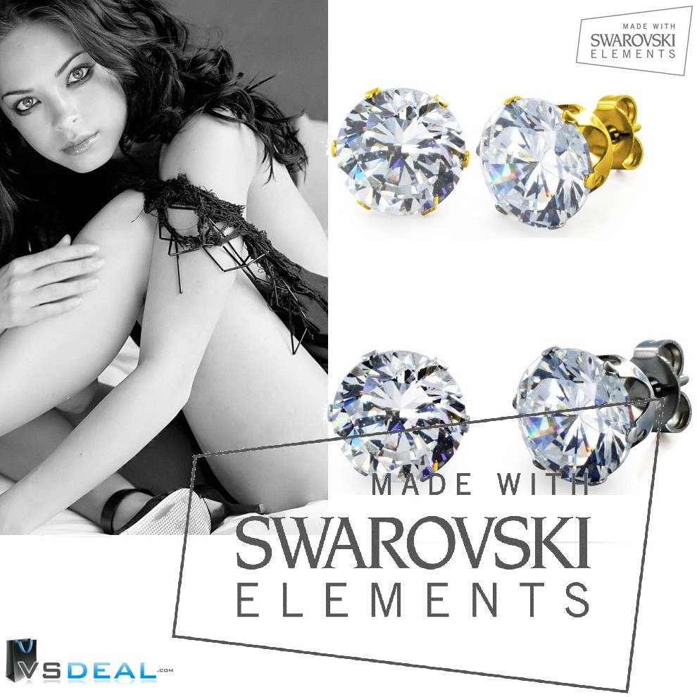 vsdeal.com - Oorsteker met Swarovski Elements