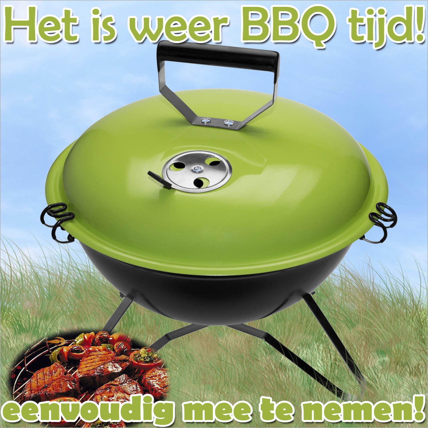 vsdeal.com - Trendy Groene tafelbarbecue OP=OP VakantieTip!!