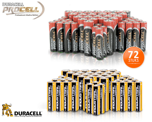 Waat? - 72 duracell batterijen