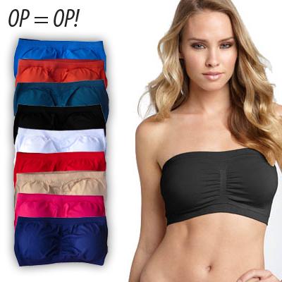 Waat? - Bandeau Bra in 9 verschillende kleuren (set van 3 stuks)