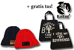 Waat? - Blue Blood muts met gratis tas!