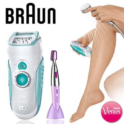 Waat? - Braun Silk-épil 7 Wet &amp; Dry Dual Epilator (Los of als set met Braun Silk-épil Bikini Styler!)