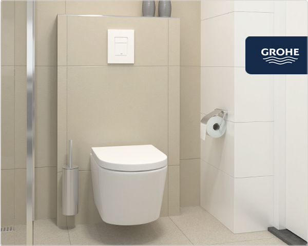 Waat? - Compleet zwevend toilet-​set met grohe inbouwreservoir