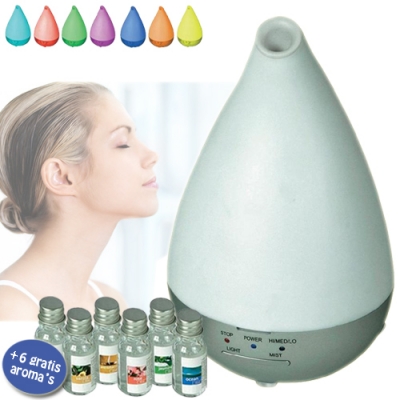 Waat? - Creëer rust en sfeer met de Moodlight diffuser met 6 gratis geuren