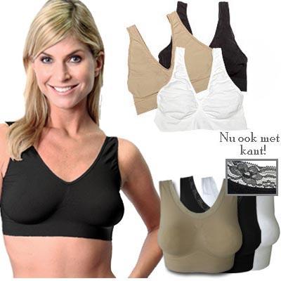 Waat? - De Bodyform Bra, nu ook met kantafzetting! (set van 3 stuks)