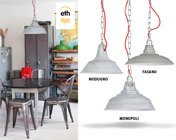 Waat? - Industriele eth vintage hanglamp naar keuze