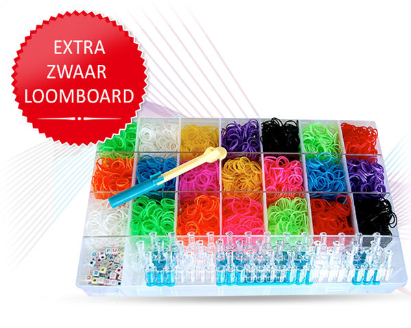 Waat? - Loom bands pakket deluxe met charms