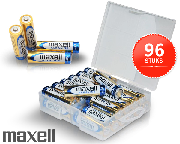 Waat? - Maxell alkaline batterijen in handige box