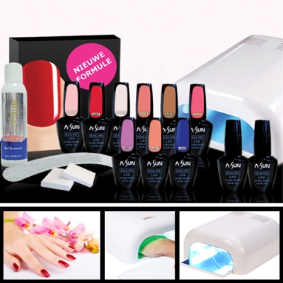 Waat? - Minimaal €100,- korting op een professionele gelnagellak in verschillende kleuren met UV-lamp en accessoires