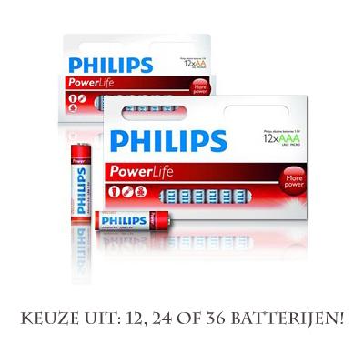 Waat? - Philips Powerlife alkaline batterijen