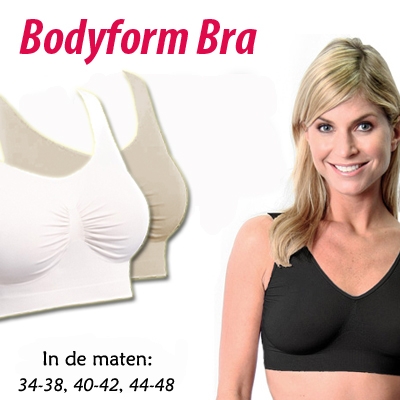 Waat? - Set van 3 Bodyform Bra, de meest comfortabele Bra vandaag met 83% korting!