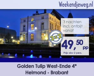 Weekendjeweg - Bilderberg Kasteel Vaalsbroek 4* vanaf 150,-.