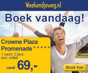 Weekendjeweg - Crowne Plaza Promenade 5* vanaf 125,-.