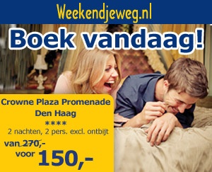 Weekendjeweg - Crowne Plaza Promenade 5* vanaf 150,-.