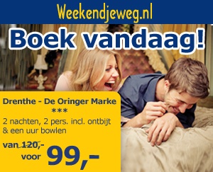 Weekendjeweg - De Oringer Marke 3* vanaf 99,-.