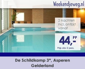 Weekendjeweg - De Schildkamp 3* vanaf 88,-.