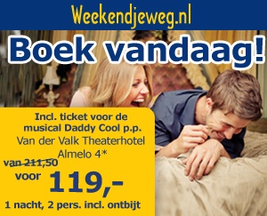 Weekendjeweg - Van der Valk Theaterhotel Almelo 4* vanaf 119,-.