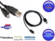 Week op Week - 2 Stuks Micro Usb Datakabel (Usb 2.0) Inclusief Verzendkosten